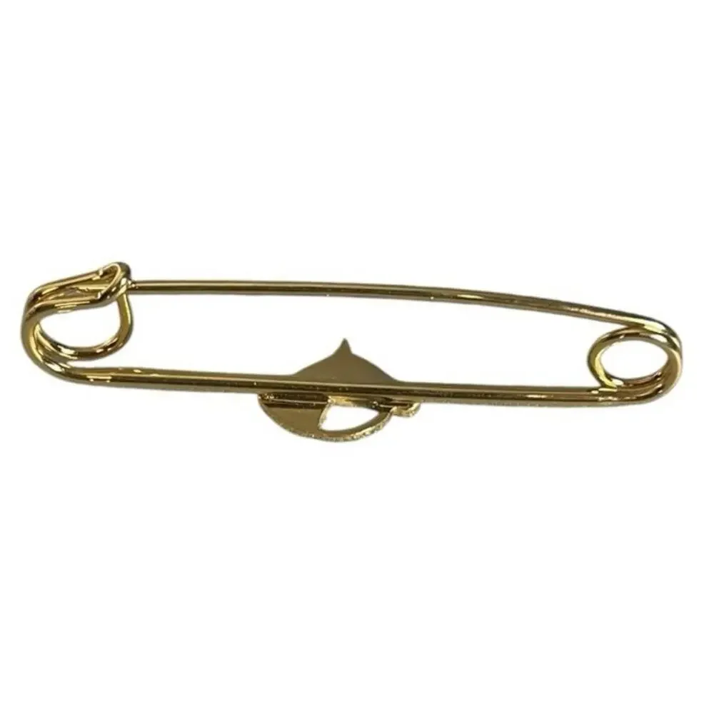 Vintage Gold Tone Equestrian Horse Head Brooch Pin